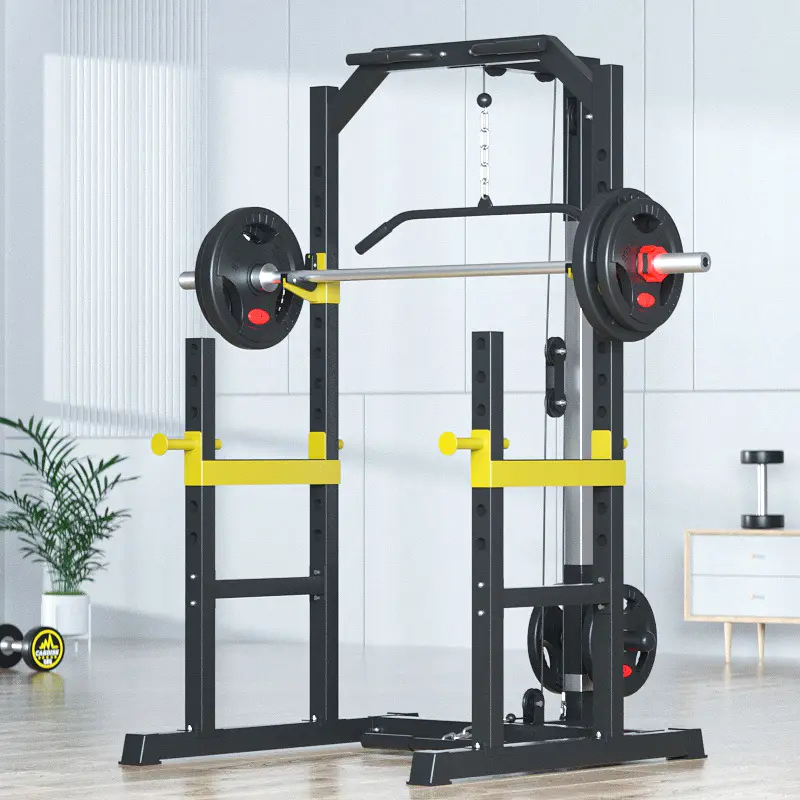 Multifunctional Metal Power Rack Adjustable Squat Cage with Pull-up & Dip Station — image 3