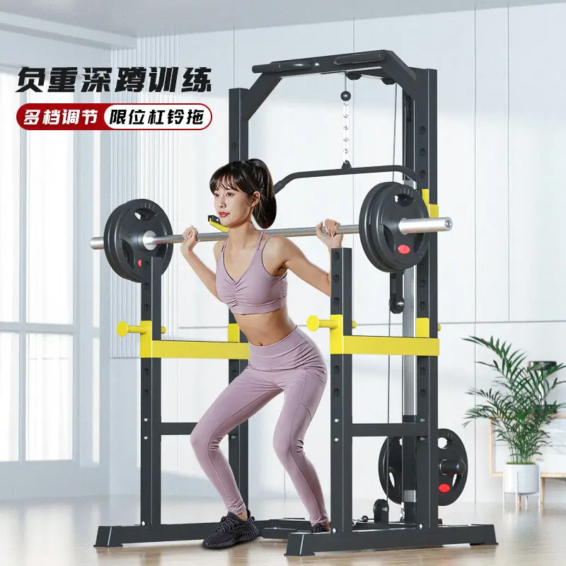 Multifunctional Metal Power Rack Adjustable Squat Cage with Pull-up & Dip Station — image 4