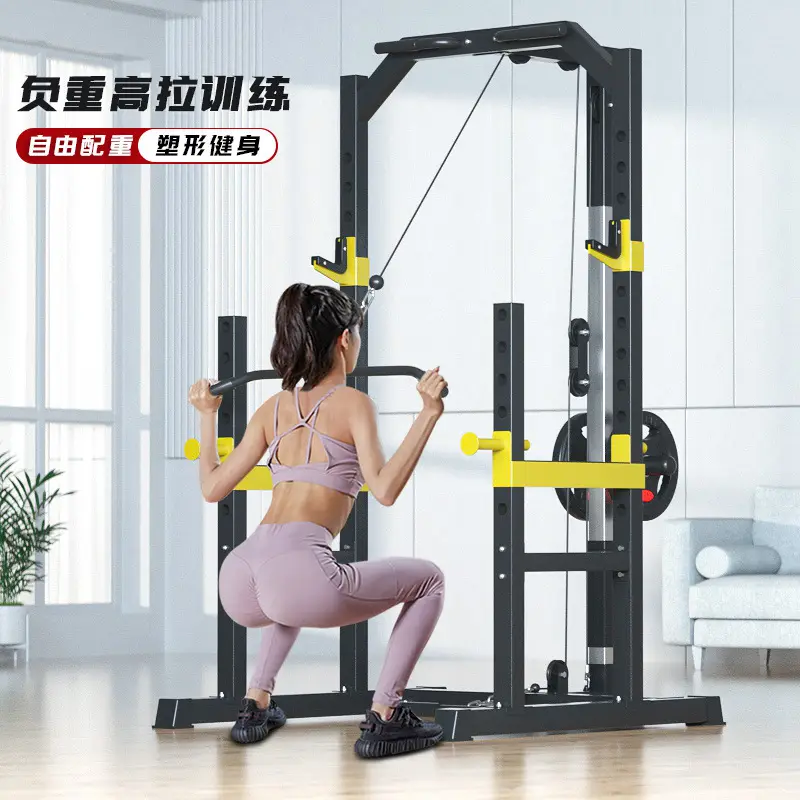Multifunctional Metal Power Rack Adjustable Squat Cage with Pull-up & Dip Station — image 6