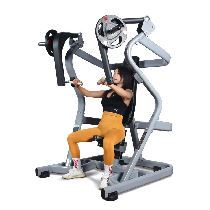 Fitness Body Building Gym Equipment Pure Plate Loaded Seated Chest Press Machine for Commercial Gym Club — view 1