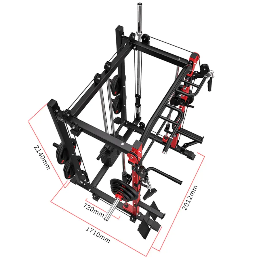 Home&Gym Multifunctional Power Rack Adjustable Squat Gym Equipment Body Building Fitness Smith Machine for Fit Racks 1 — image 2