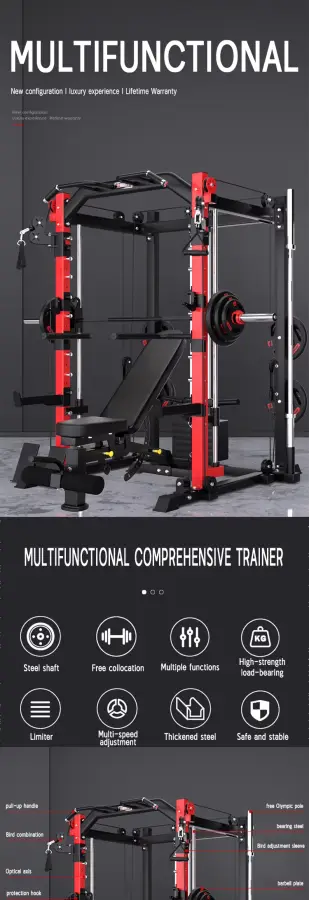 Home&Gym Multifunctional Power Rack Adjustable Squat Gym Equipment Body Building Fitness Smith Machine for Fit Racks 1 — image 6