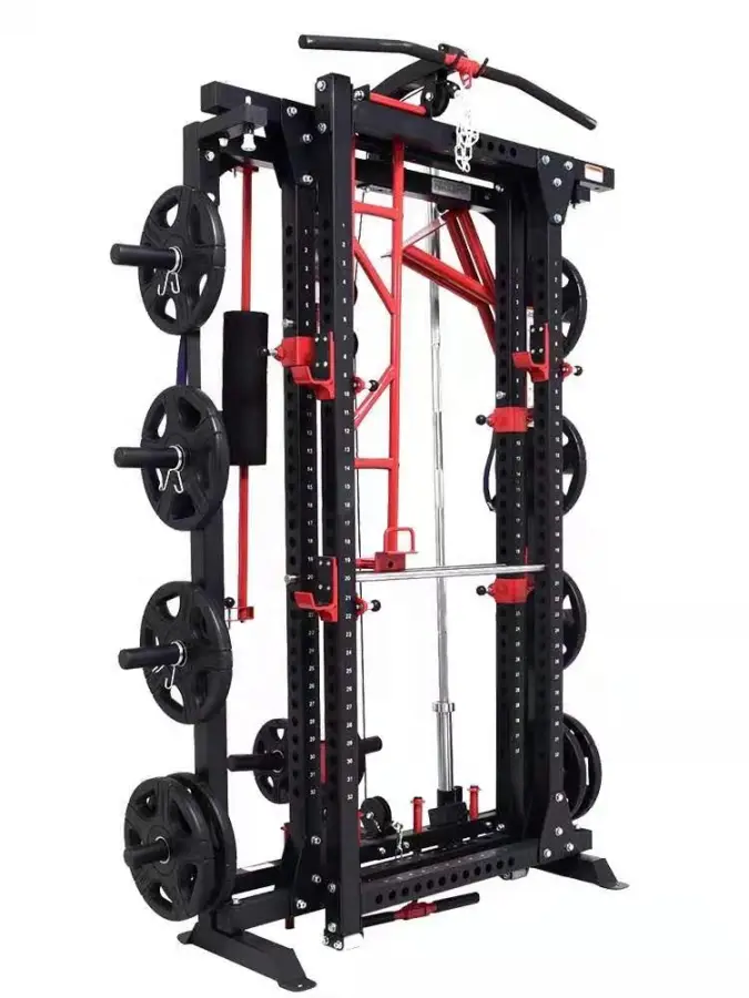 Adjustable Power Rack Stand Gym Weightlifting Smith Machine & Squat Rack — image 5