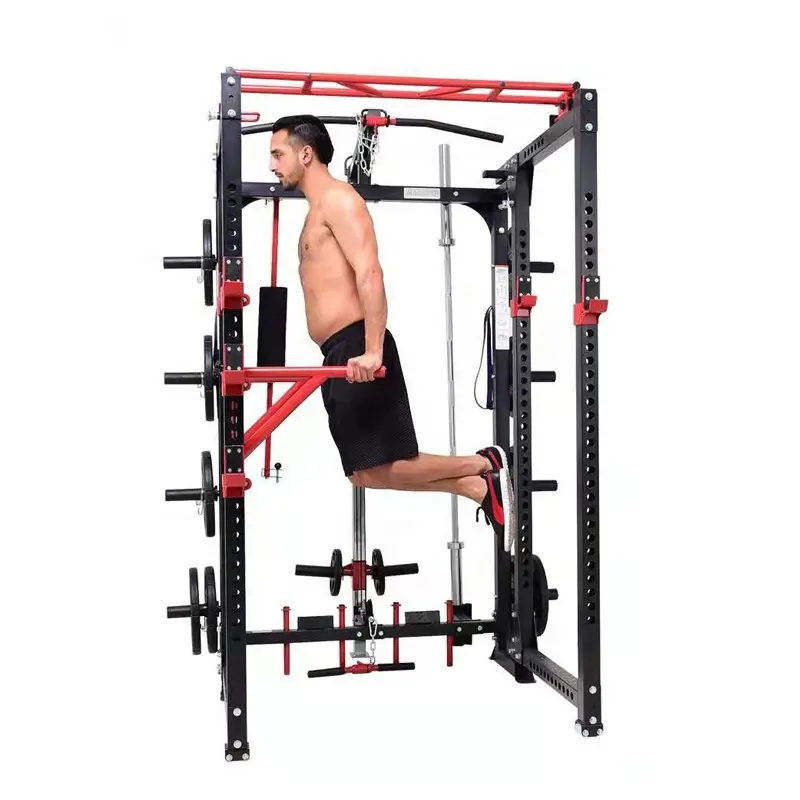 Adjustable Power Rack Stand Gym Weightlifting Smith Machine & Squat Rack — image 6