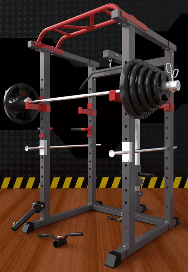 Adjustable Power Rack Stand Gym Weightlifting Smith Machine & Squat Rack — image 7
