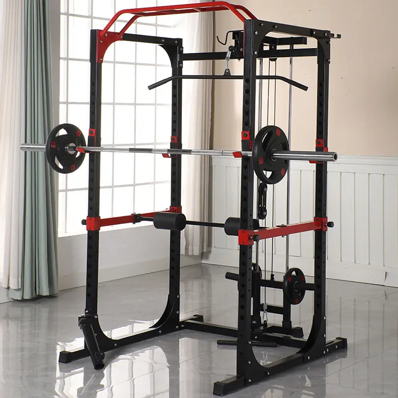 Comercial Power Cage Squat Rack Multi-Grip Pull-Up Bar, Adjustable Safety Bars, Strength Training for Home Gym 1 — image 2
