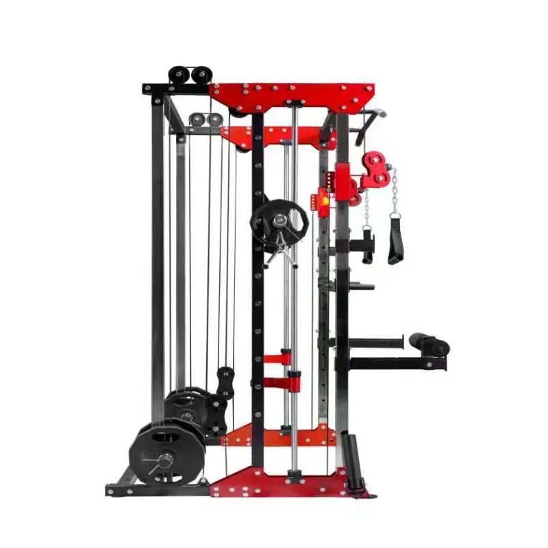 Home Gym Smith Machine Power Rack Cable Machine with Training Attachments — image 5