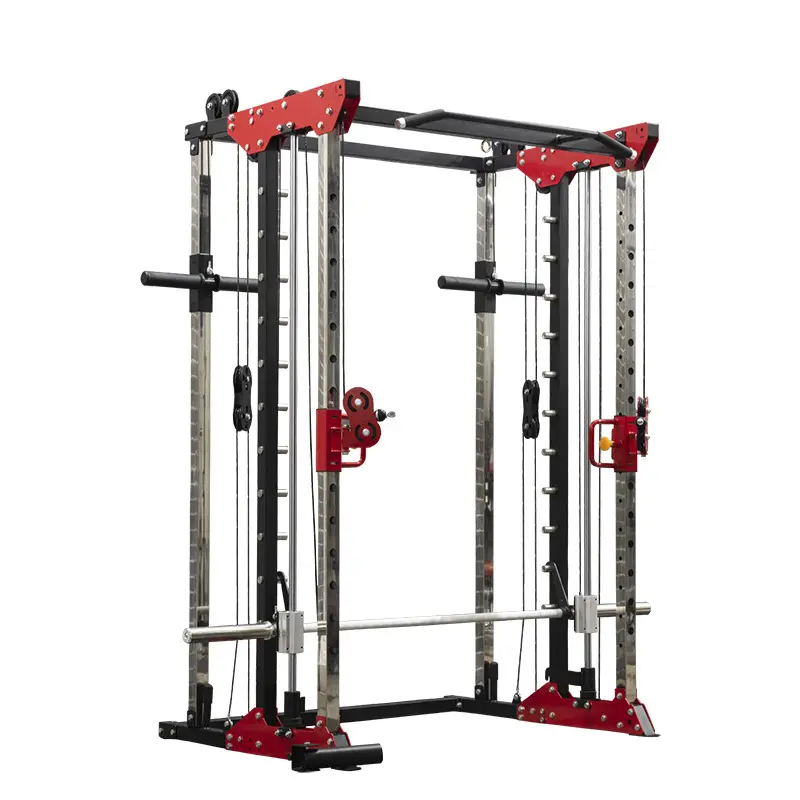 Home Gym Smith Machine Power Rack Cable Machine with Training Attachments — image 6