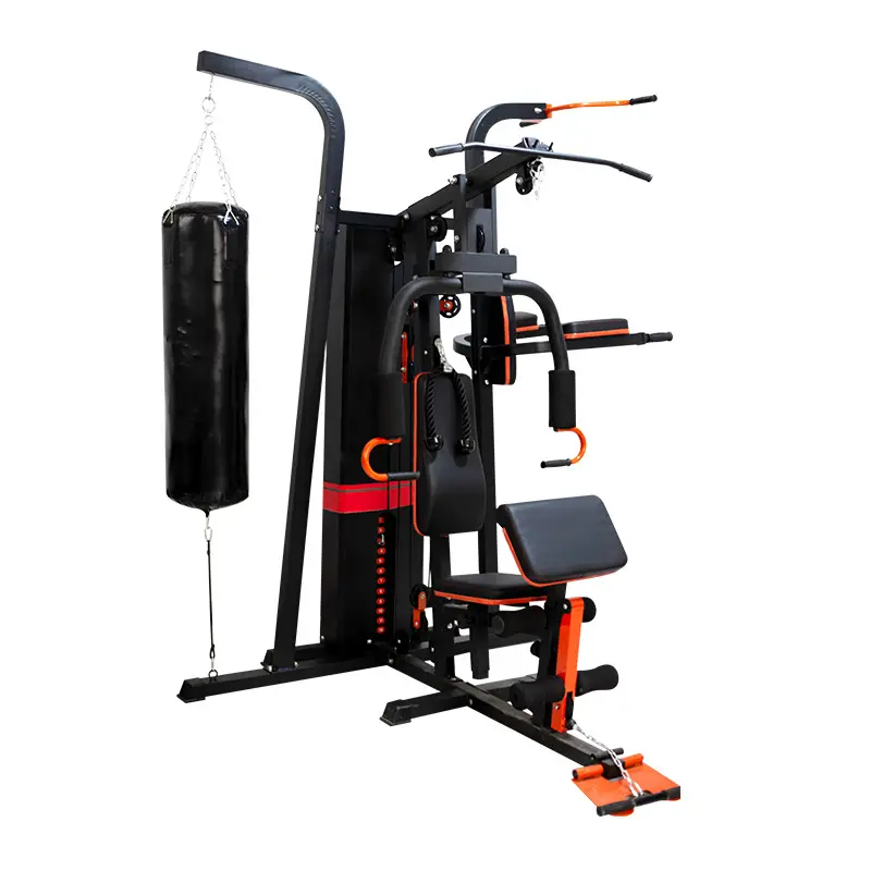 Professional 3-Station Multi Gym Trainer, Home Use Bodybuilding Multifunction Station — view 1