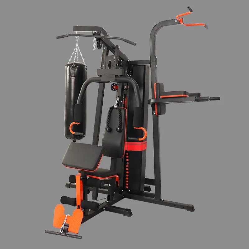 Professional 3-Station Multi Gym Trainer, Home Use Bodybuilding Multifunction Station — image 5
