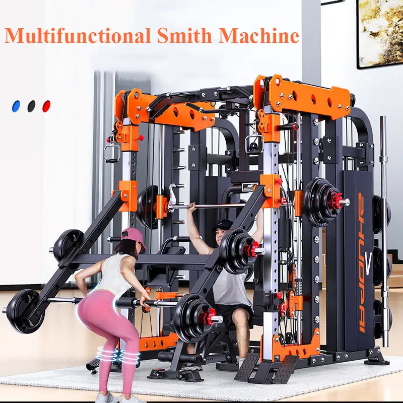 Upgraded Multi-Functional Smith Fitness Rack+140kg Counterweight+Fitness Chair, Door To Door, Seller Pays Tax — image 4