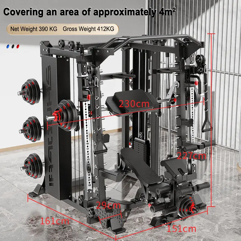 Fitness Home Multifunctional Gantry Frame LuxurySet Smith Machine Integrated Bench Stand Fitness Equipment Comprehensive Trainer — image 4