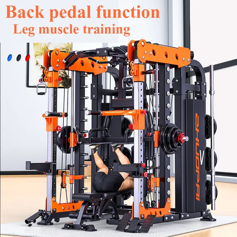 Upgraded Multi-Functional Smith Fitness Rack+140kg Counterweight+Fitness Chair, Door To Door, Seller Pays Tax — image 5