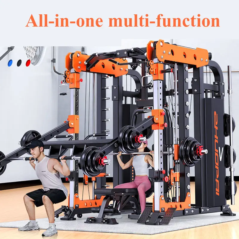 Upgraded Multi-Functional Smith Fitness Rack+140kg Counterweight+Fitness Chair, Door To Door, Seller Pays Tax — image 6