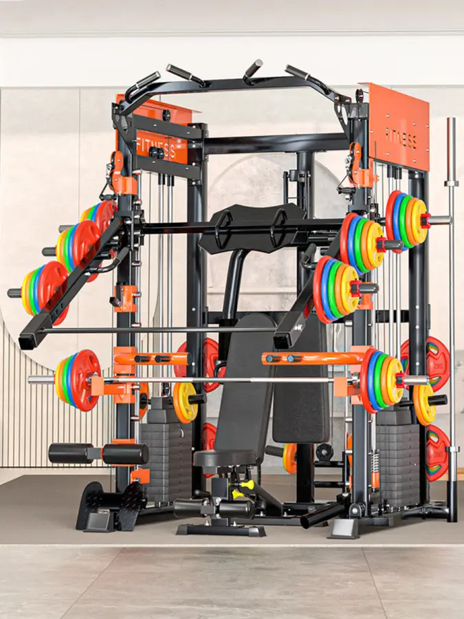 Multi Functional Smith Machine, Squat, Gantry, Flying Bird, Bench Press, Large Comprehensive Trainer,Big Fitnsee Equipment — image 4