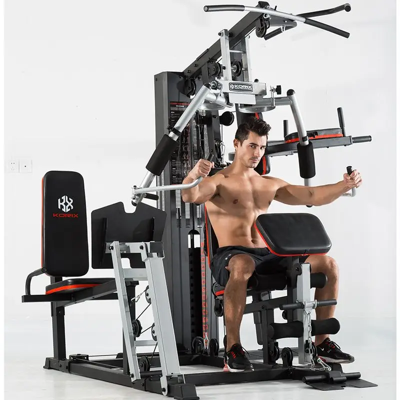 Gym Multi-Person Fitness Combination To Strengthen Thickening Strength Training Pull-Down Bench Press Barge Equipment — image 6