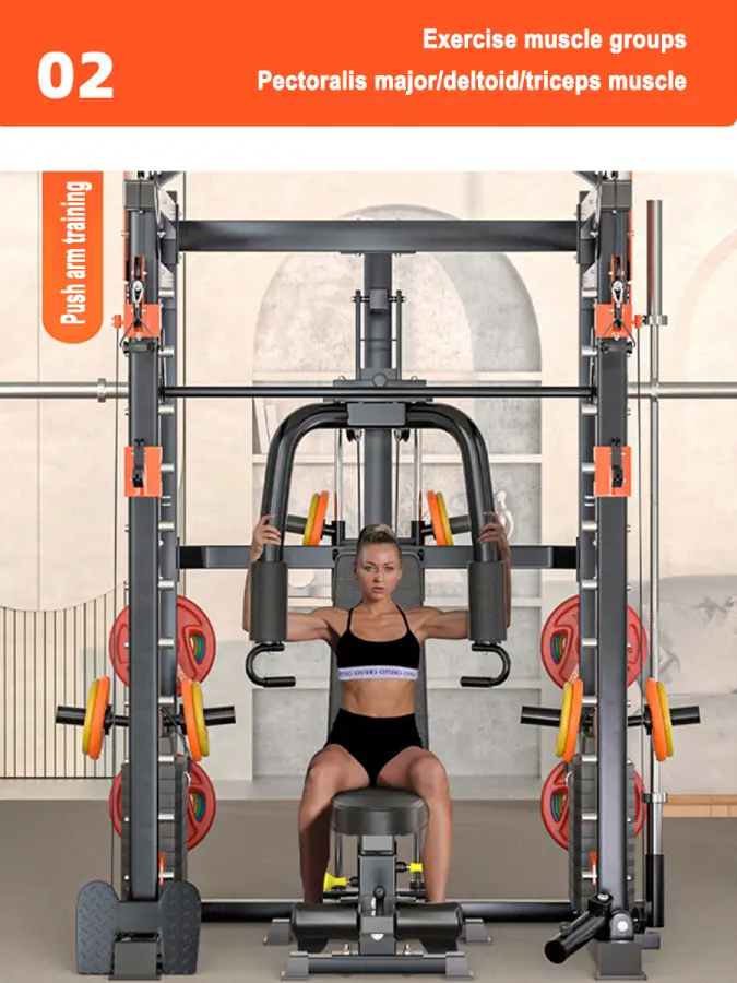 Multi Functional Smith Machine, Squat, Gantry, Flying Bird, Bench Press, Large Comprehensive Trainer,Big Fitnsee Equipment — image 5