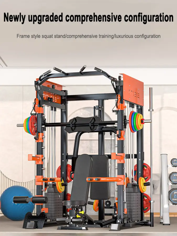 Multi Functional Smith Machine, Squat, Gantry, Flying Bird, Bench Press, Large Comprehensive Trainer,Big Fitnsee Equipment — image 8