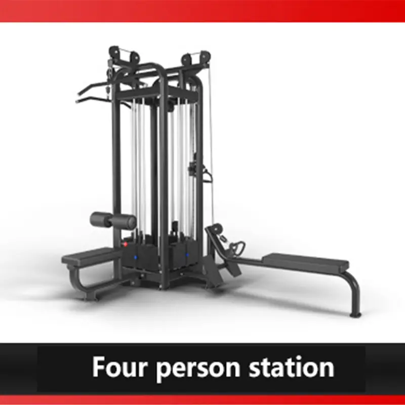 Multi Functional Muscle Training Device, Home And Commercial Combination, Large Four Person Standing Strength Fitness Equipment — image 7