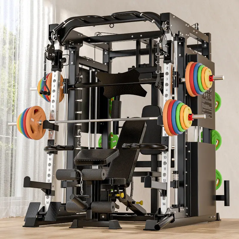 Professional Smith Comprehensive Trainer Home Multi functional Combination Fitness Equipment Flying Bird Squatting Longm — view 2