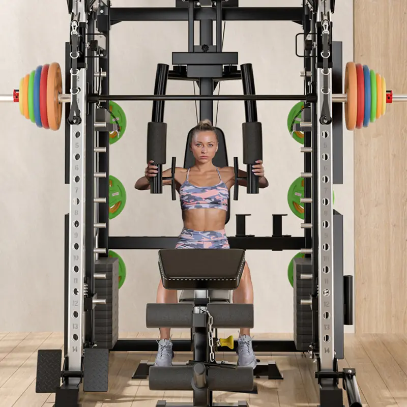 Professional Smith Comprehensive Trainer Home Multi functional Combination Fitness Equipment Flying Bird Squatting Longm — view 3
