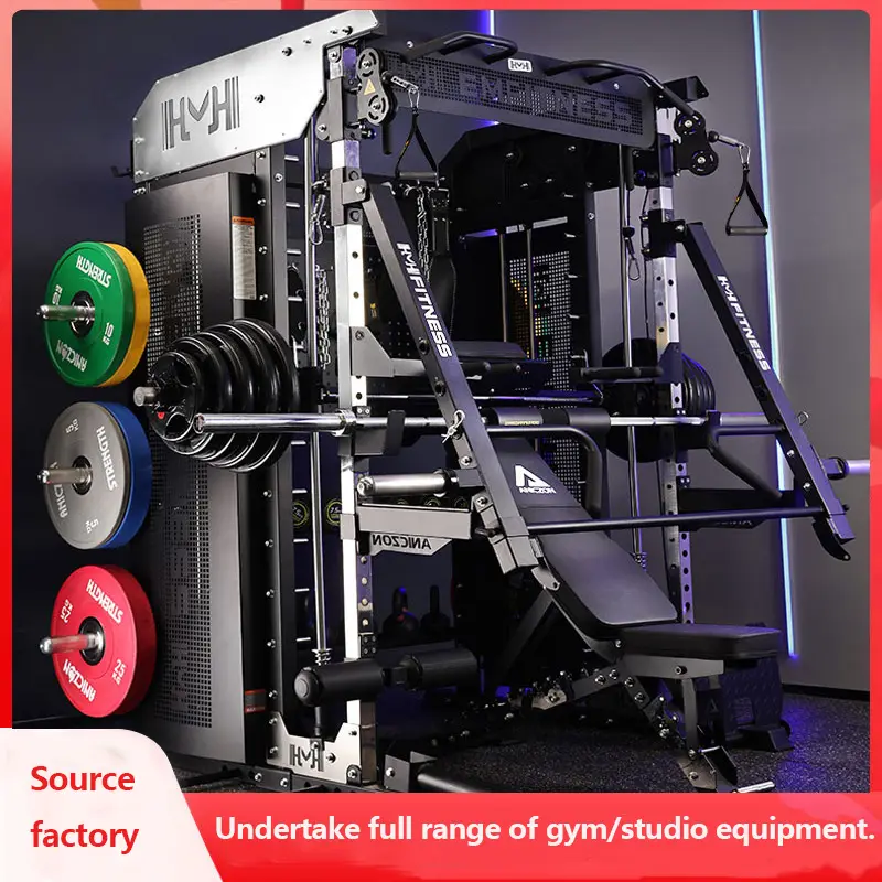 Smith Machine Comprehensive Training Commercial Gym Flying Bird Squat Standulti functional Hip lifting Trainer Hip Bridge Machin — image 4