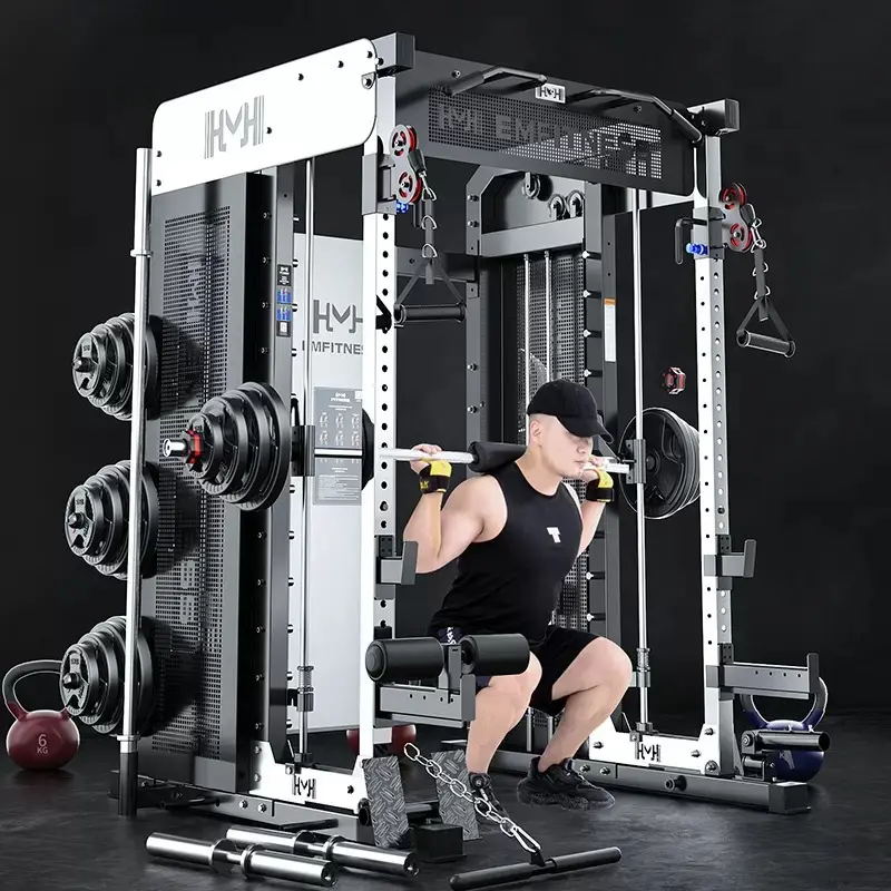 Smith Machine Comprehensive Training Commercial Gym Flying Bird Squat Standulti functional Hip lifting Trainer Hip Bridge Machin — image 5