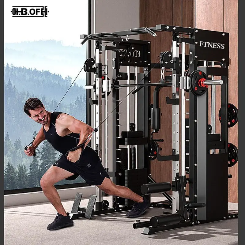 Smith Machine Home Flying Bird Gantry Multifunctional Integrated Deep Squat Bench Press Comprehensive Training Fitness Equipment — image 4
