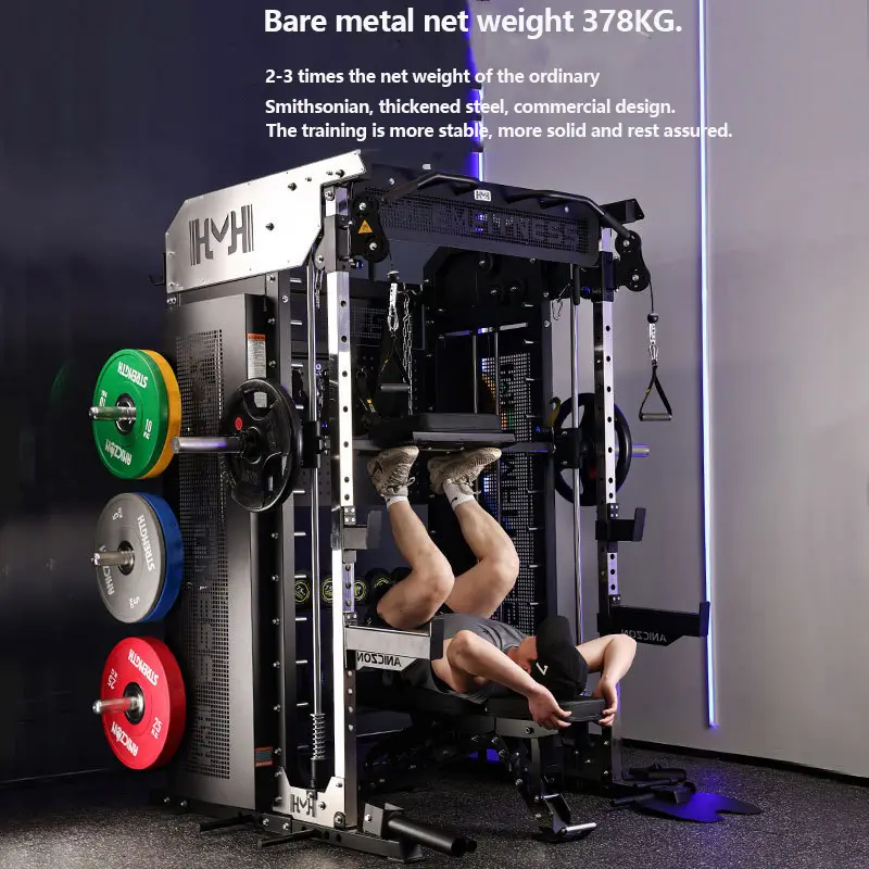 Smith Machine Comprehensive Training Commercial Gym Flying Bird Squat Standulti functional Hip lifting Trainer Hip Bridge Machin — image 7