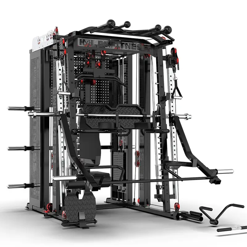 Multi Function Smith Machine with Weight Stack, Gym Fitness, Commercial Frame, Home Use, Wholesale, New Design, Sale — image 8