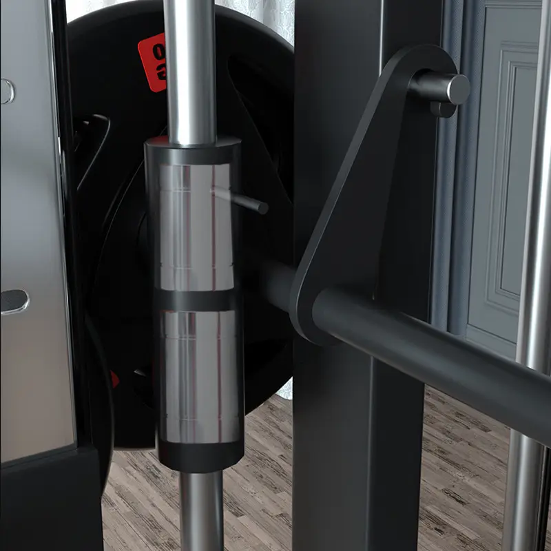 Smith Machine Set With 126kg Counterweights+100KG Weights+Bench+2 Barbell Bars Commercial Comprehensive Trainer Gantry Frame — image 5