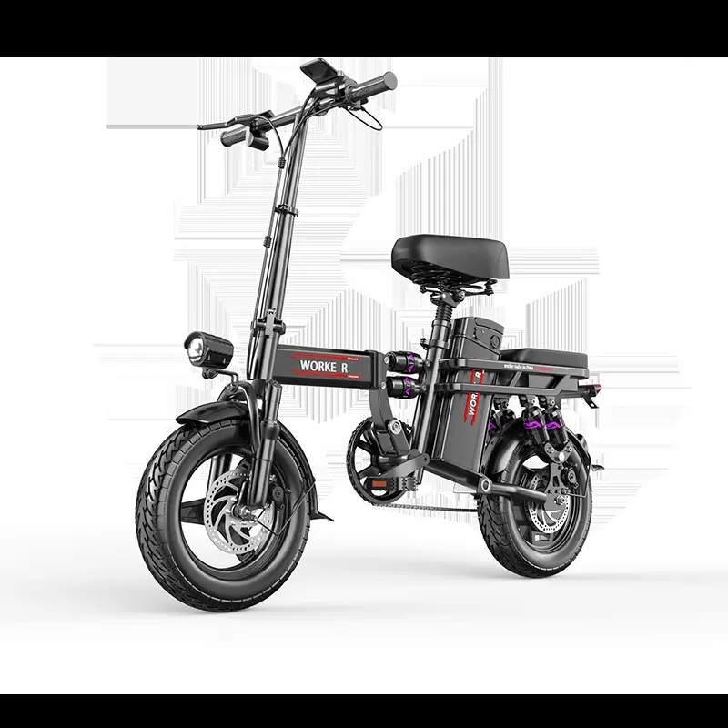 Foldable Electric Bike 2 Wheels Adult Dual Purpose Scooter Portable E-Bike for Men & Women Compact Commuting Dual Purpos — view 1