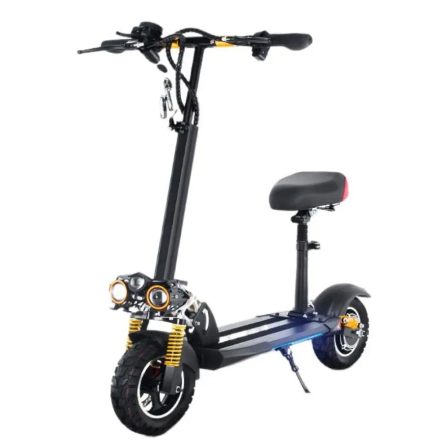 Adult Riding Foldable 10-Inch 48V8A10A13AH Electric Scooter Long Range Electric Bike — view 1