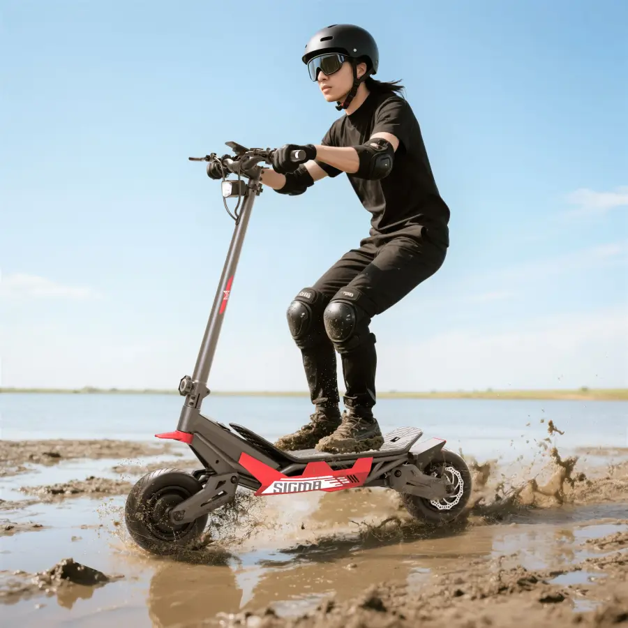 High Ultra Fast Offroad E Scooter Dual Motor Powerful 11 Inch Off Road EScooter All Terrain Sport Off-Road Electric Scoo — view 1