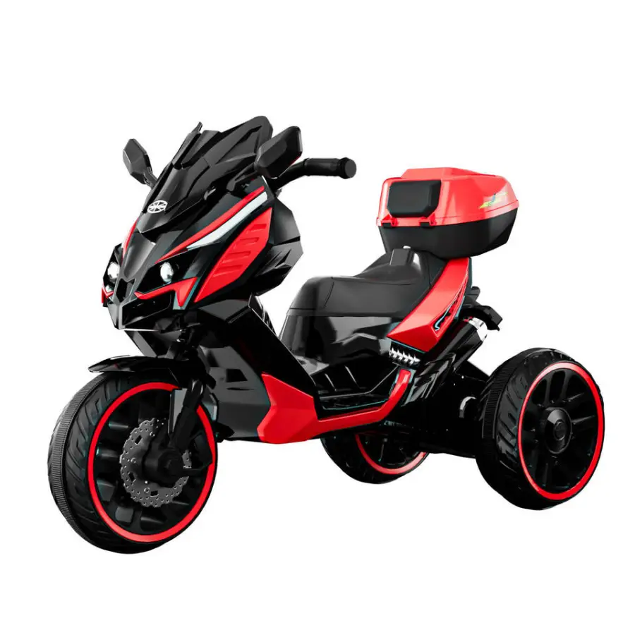 New Children's Tricycle 12V Battery Operated 3-Wheel Kids Electric Motorbike Pink Ride-On Motorcycle Toy for Girls Boy — view 2