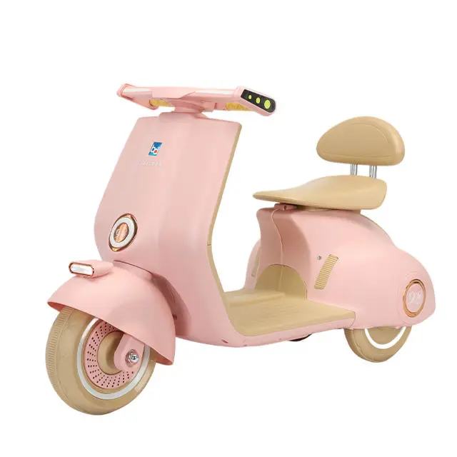 Baby Toys pink Girls Battery Electric Bike for Kids Children Rechargeable Electric Motorcycle for Kids 3-8 Years Old — view 1