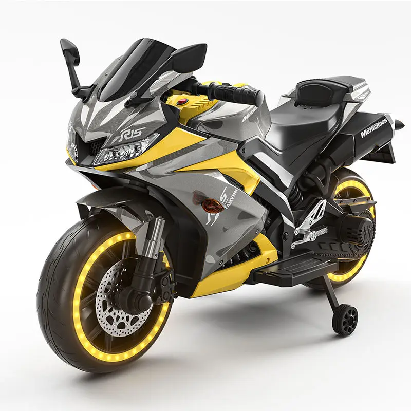 High Quality Battery Operated Children Motorcycle With Luminous Wheels Kids Toy Car Child 12V Electric Kids Electric Mot — view 1