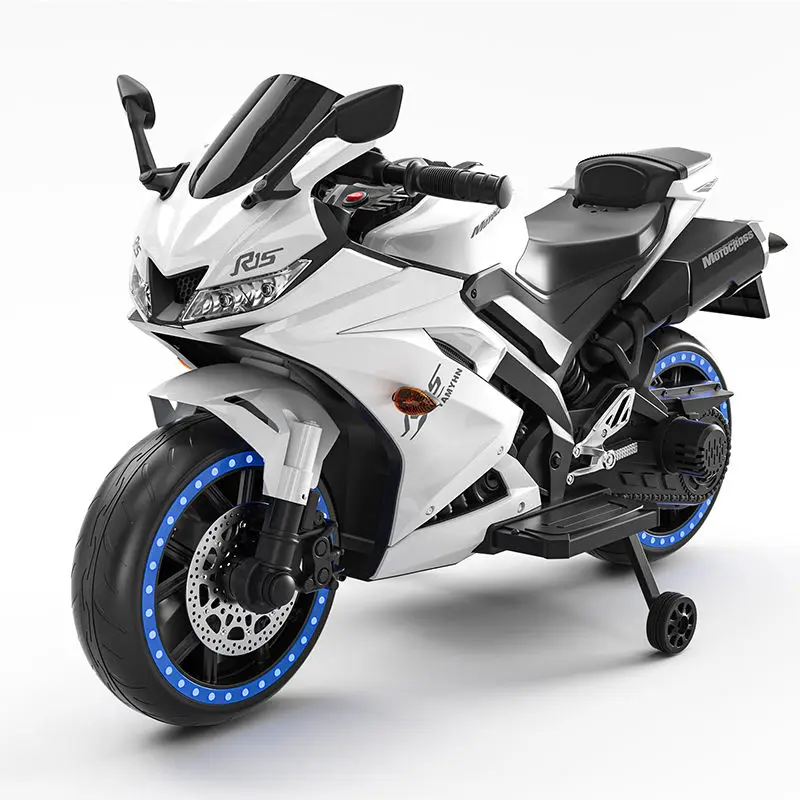 High Quality Battery Operated Children Motorcycle With Luminous Wheels Kids Toy Car Child 12V Electric Kids Electric Motorcycle — image 3