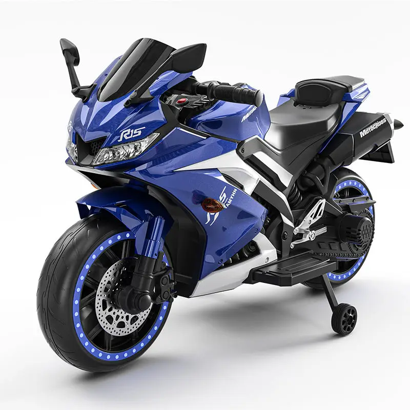 High Quality Battery Operated Children Motorcycle With Luminous Wheels Kids Toy Car Child 12V Electric Kids Electric Motorcycle — image 4
