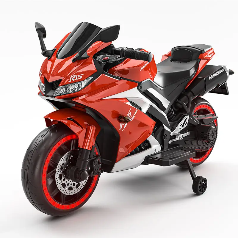 High Quality Battery Operated Children Motorcycle With Luminous Wheels Kids Toy Car Child 12V Electric Kids Electric Motorcycle — image 5