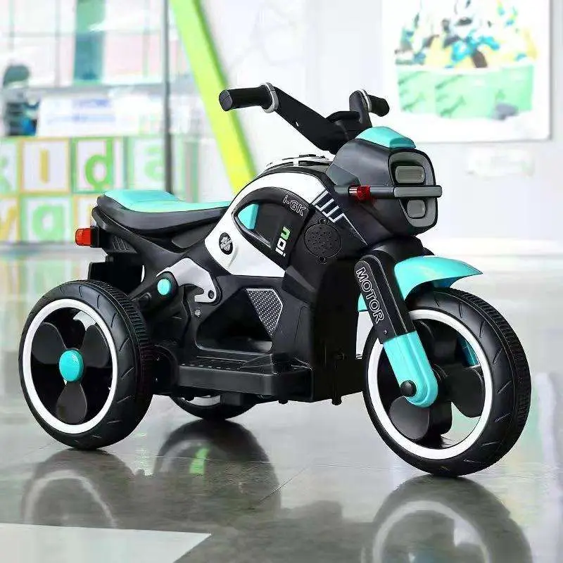 Luxury 12V Electric Cross Motorcycle Baby Motorbike for 3-8 Years Old Kids Ride on Motorcycle — image 7