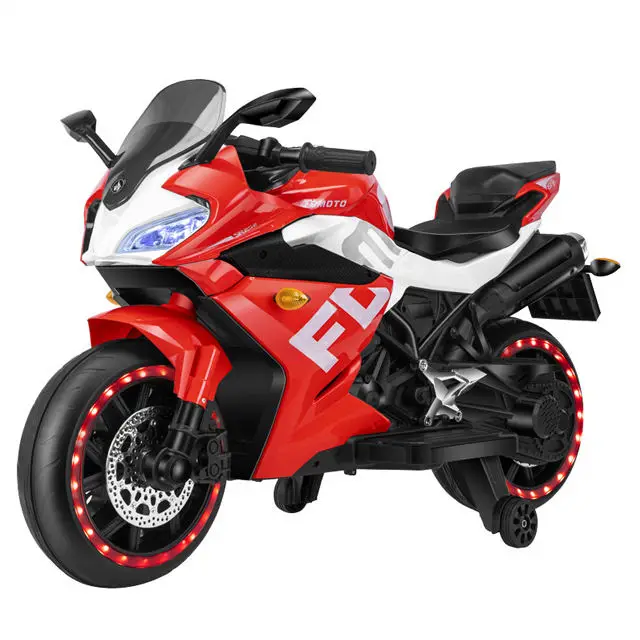 Children 12v Electric Baby Motorcycle Kids Big Size Ride on Outdoor Electric Motorbike Kids Electric Motorcycle — view 1