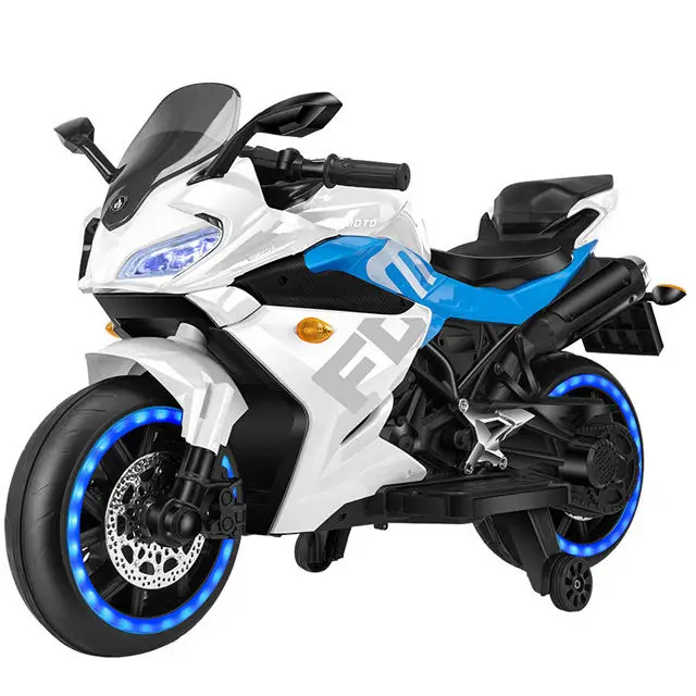 Children 12v Electric Baby Motorcycle Kids Big Size Ride on Outdoor Electric Motorbike Kids Electric Motorcycle — image 3