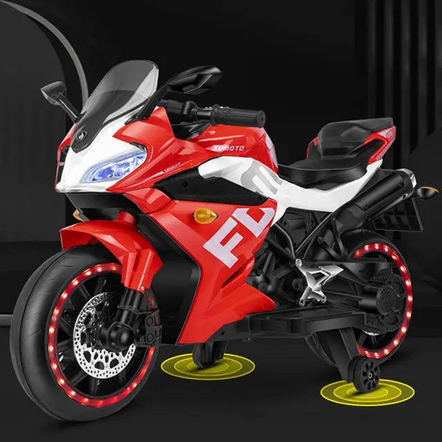 Children 12v Electric Baby Motorcycle Kids Big Size Ride on Outdoor Electric Motorbike Kids Electric Motorcycle — image 7