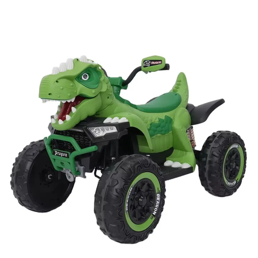 Hot Sale RC Children's Four-Wheel Beach ATV Plastic Battery-Powered Dinosaur ATV Toy Off-Road Electric Motorcycle for Ch — view 1