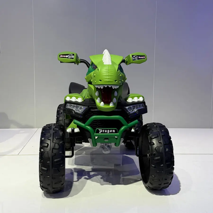 Hot Sale RC Children's Four-Wheel Beach ATV Plastic Battery-Powered Dinosaur ATV Toy Off-Road Electric Motorcycle for Children — image 3