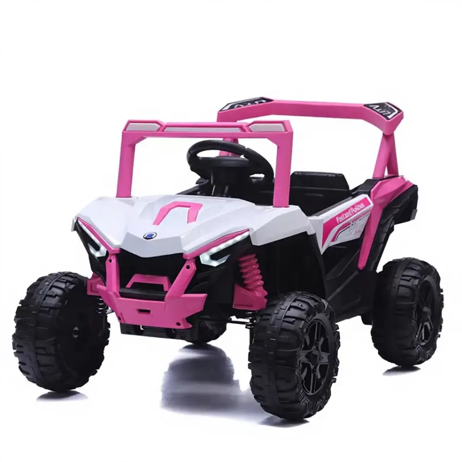 Wholesale Pink 2 Seats Kids Electric Ride on Cars 4 Wheels Off Road Children Electric Vehicle Plastic Battery-Powered To — view 1