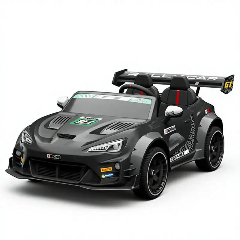 Super 2 Seats Kids Electric Ride-on Cars 4 Wheels Plastic 12V/24V Battery Powered Ride on Car Electric Vehicle for Children — image 2