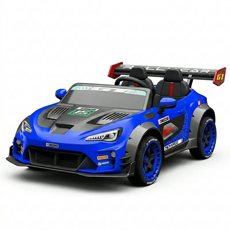 Super 2 Seats Kids Electric Ride-on Cars 4 Wheels Plastic 12V/24V Battery Powered Ride on Car Electric Vehicle for Children — image 4