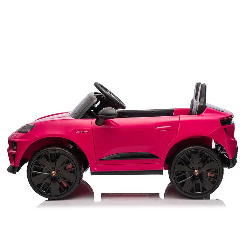 OEM Custom Licensed Porsche Macan Pink 2 Seats Kids Electric Ride on Car Four-Wheel Remote Control Electric Car for Kids Porsche — image 3